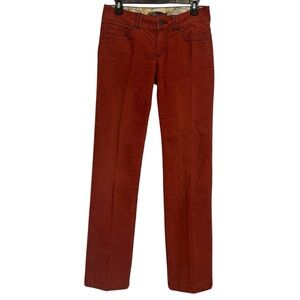 Prana Women's burnt orange Straight leg corduroy